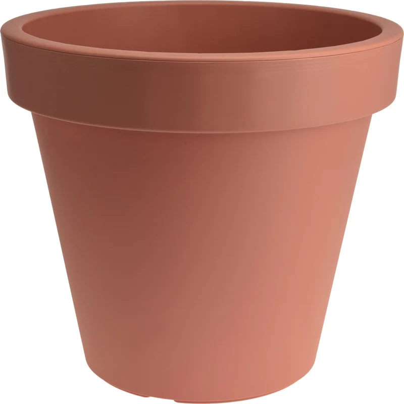 BLOEMPOT EK ROND DIA 20CM ZALM