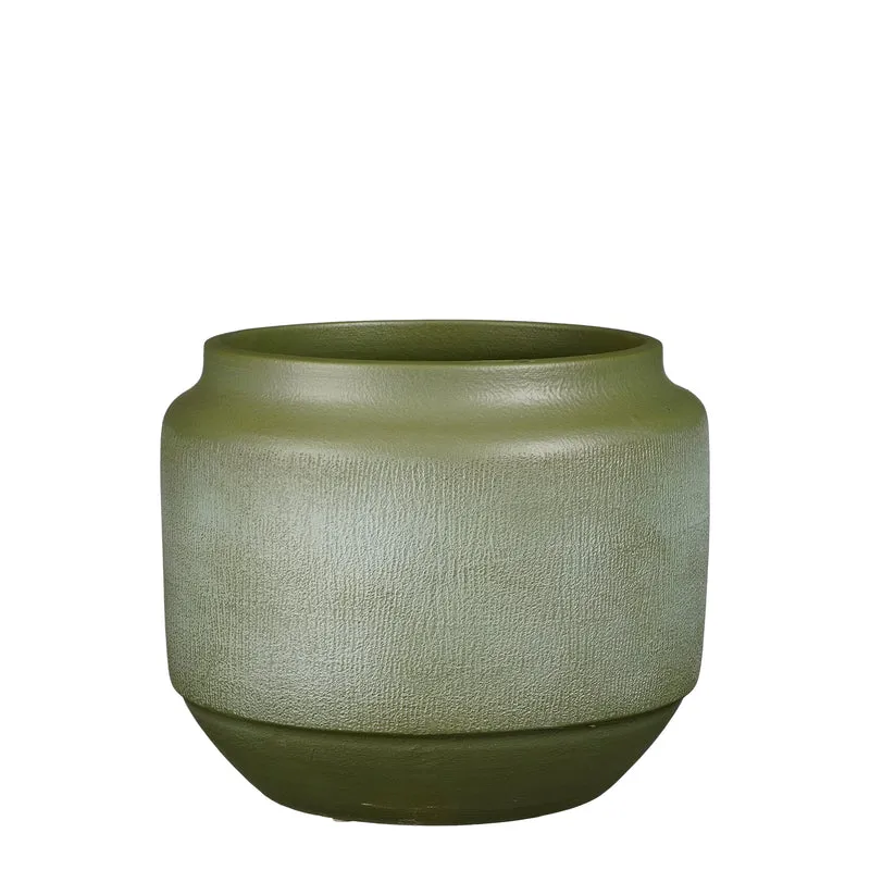 Aveiro pot rond d.groen - h25xd31cm