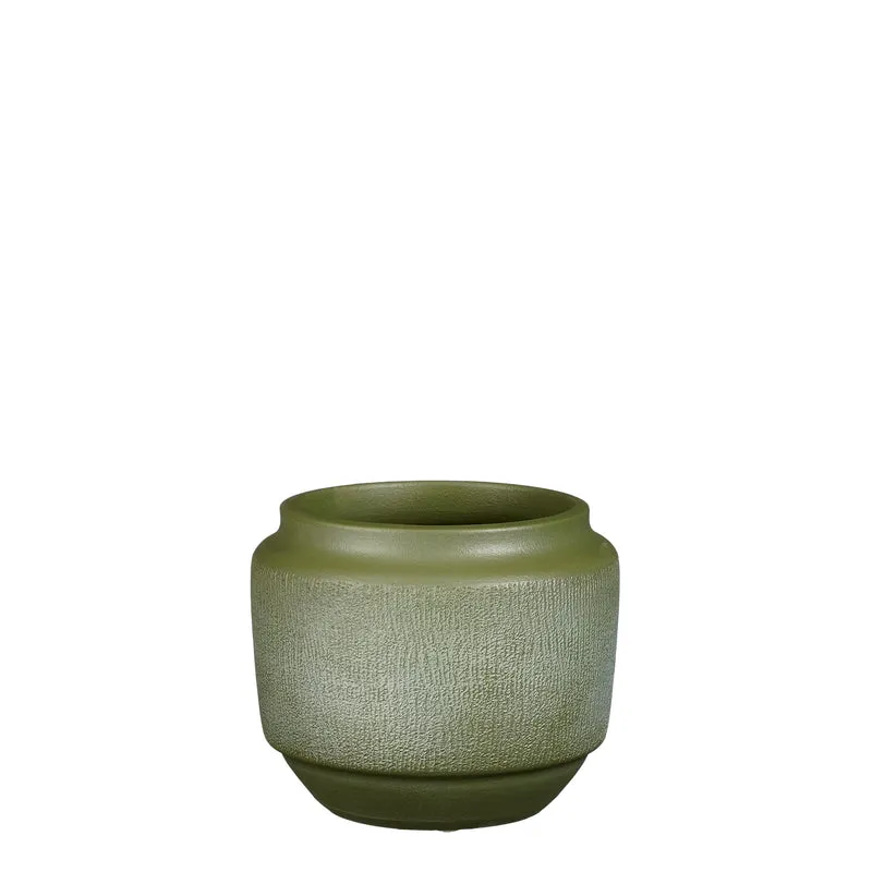 Aveiro pot rond d.groen - h17xd21cm