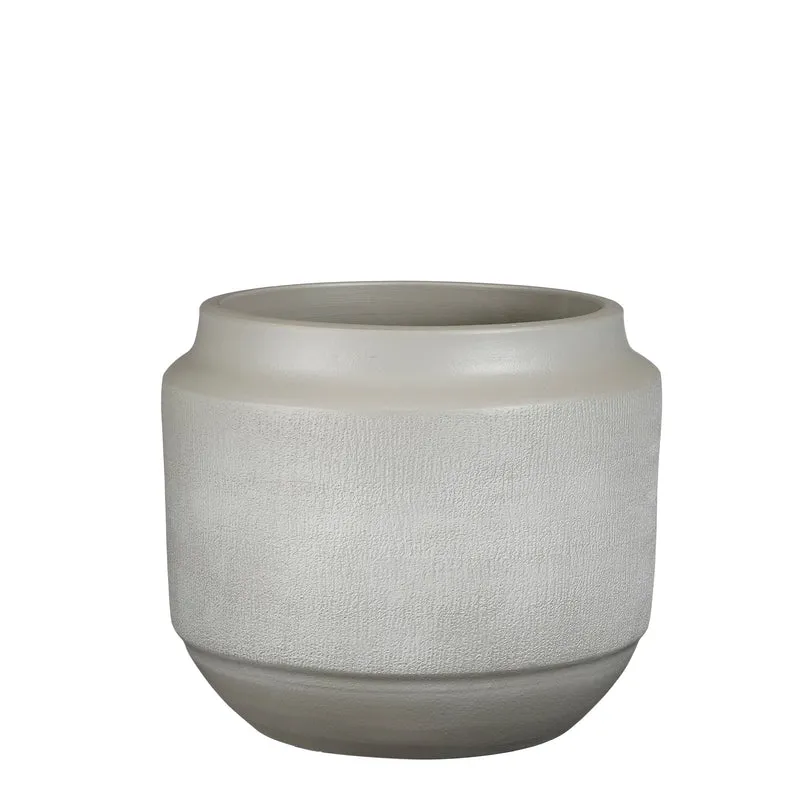 Aveiro pot rond l.grijs - h25xd31cm