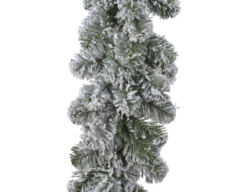 Imperial garland snowy indoor green/white dia20 L270 cm