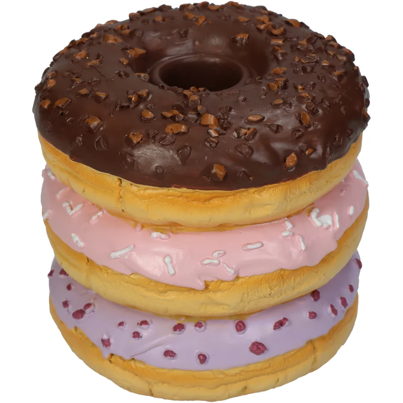 Candle Stick Donut Polyresin Multi 9x9x9cm