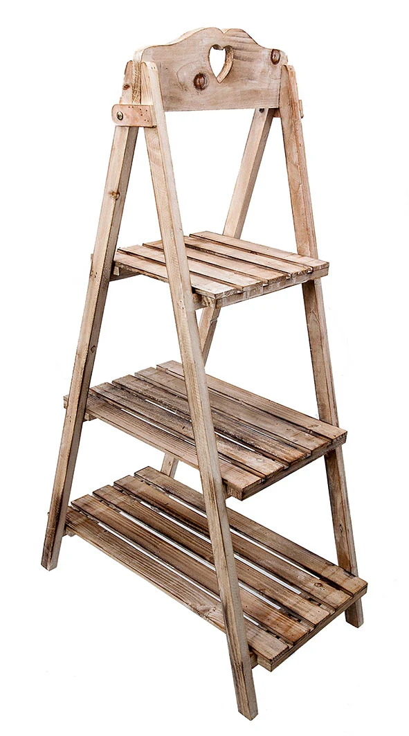 Houten rek 3 laags 105cm naturel-wash