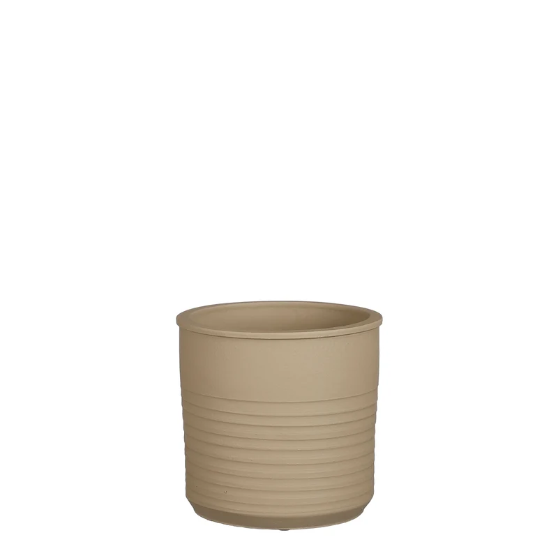 Momo pot cilinder taupe - h18xd19cm