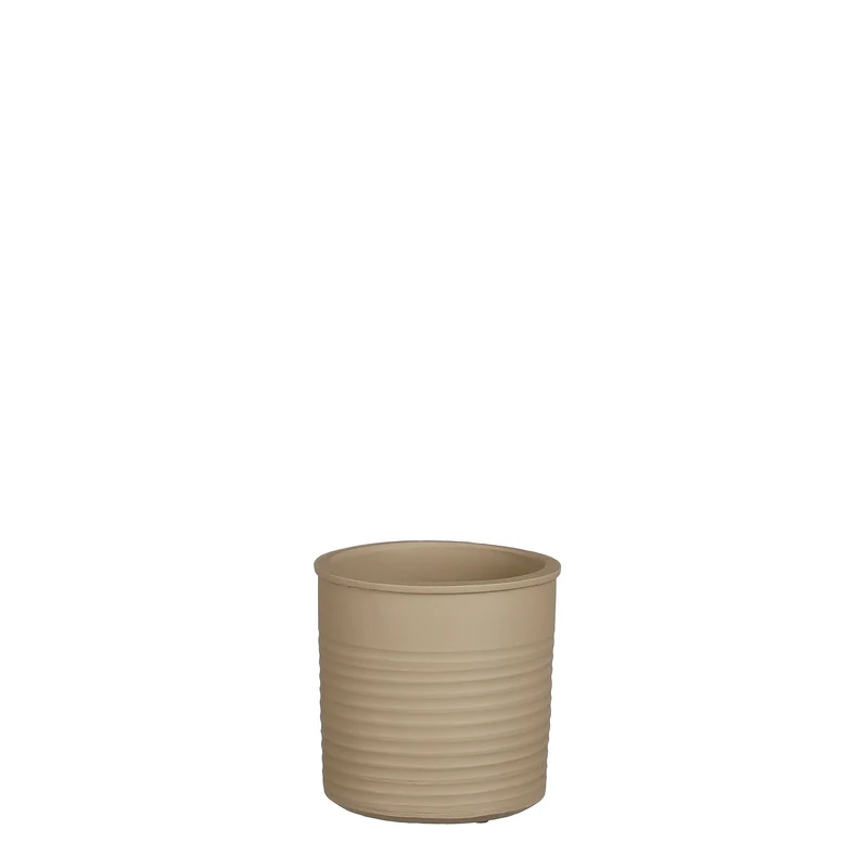 Momo pot cilinder taupe - h14xd14cm