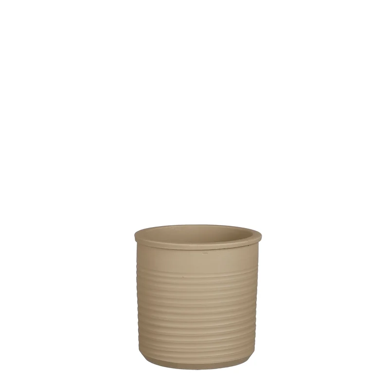 Momo pot cilinder taupe - h16xd16cm