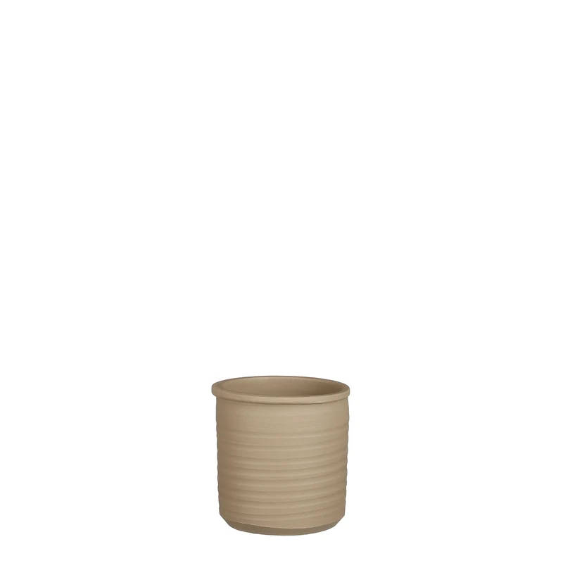 Momo pot cilinder taupe - h12xd12cm