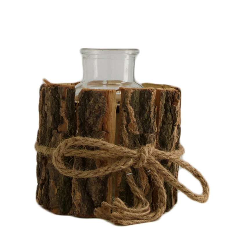 Bottle bark 13x11.5x16.5cm Natural