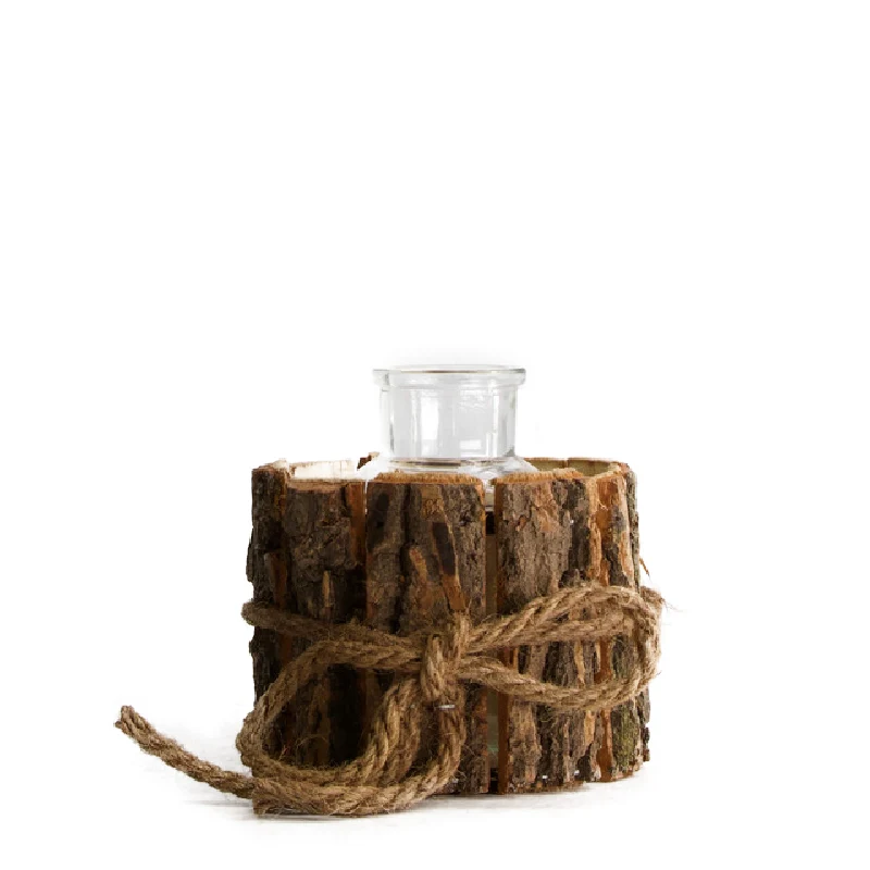 Bottle bark 11x8x12cm Natural