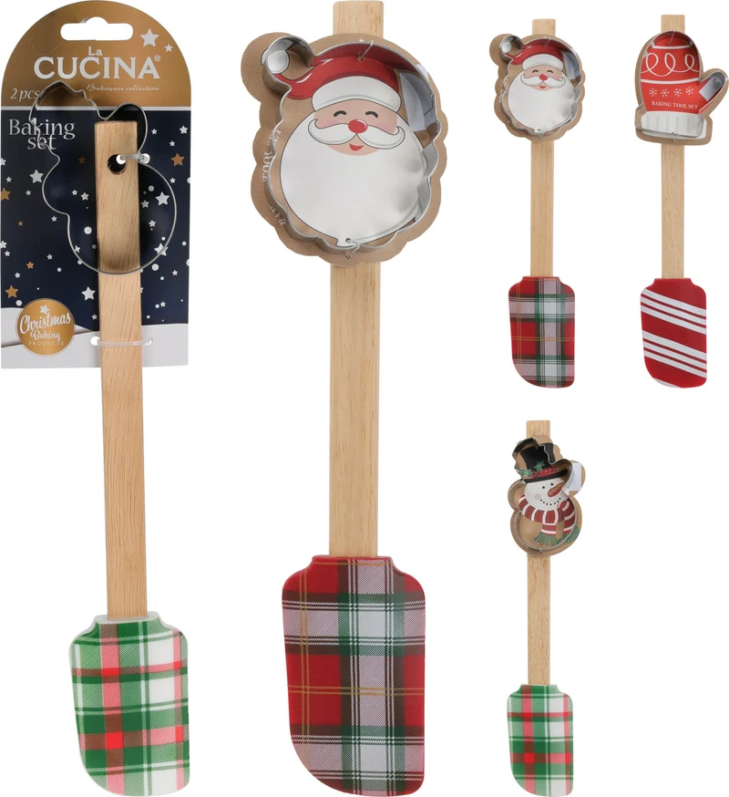 BAKSET 2 DELIG 3 ASSORTIE KERST DESIGN