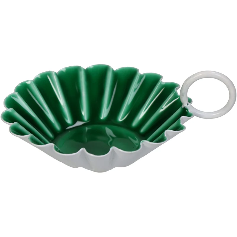 Bowl Metal Green 12x10x4cm