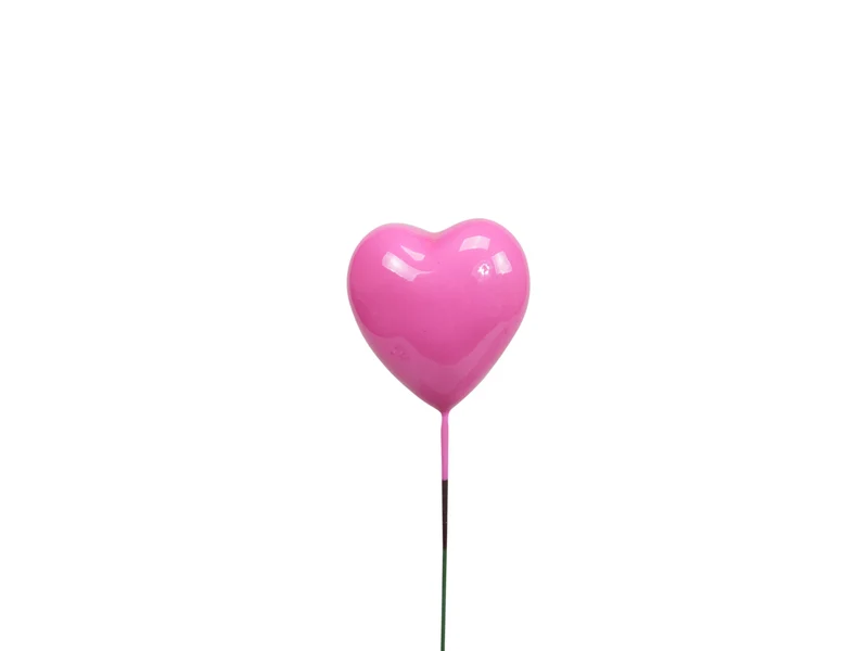 pb. 48 styro hearts lacquer/pick pink 30x30 mm