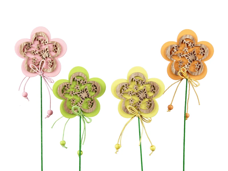 pb. 8 flowers/stick ass. 75x70 mm