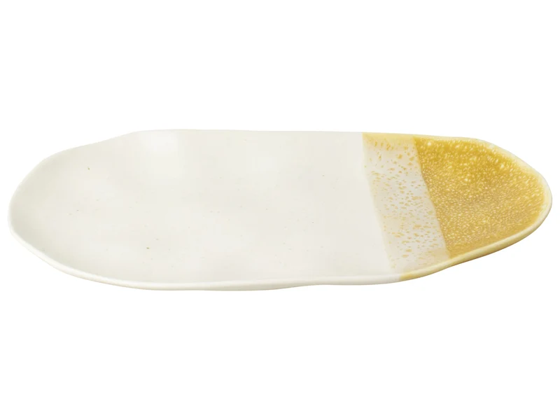 Schaal Ovaal Gusta 29x16x2,5cm Aardewerk Oker