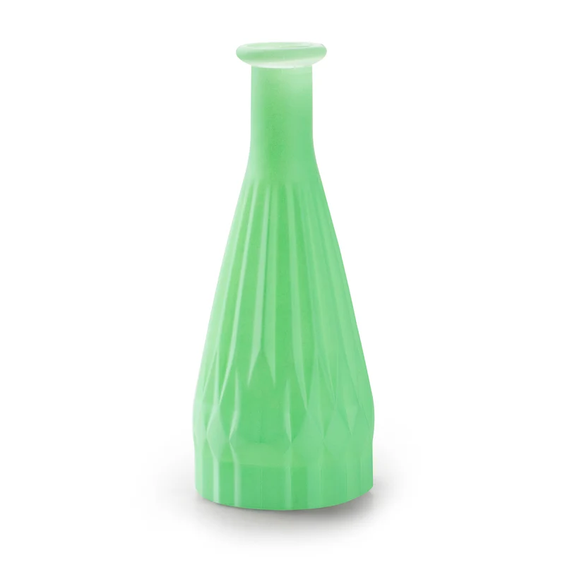Flesvaas 'patty' glas mat mint h21 d8,5 cm