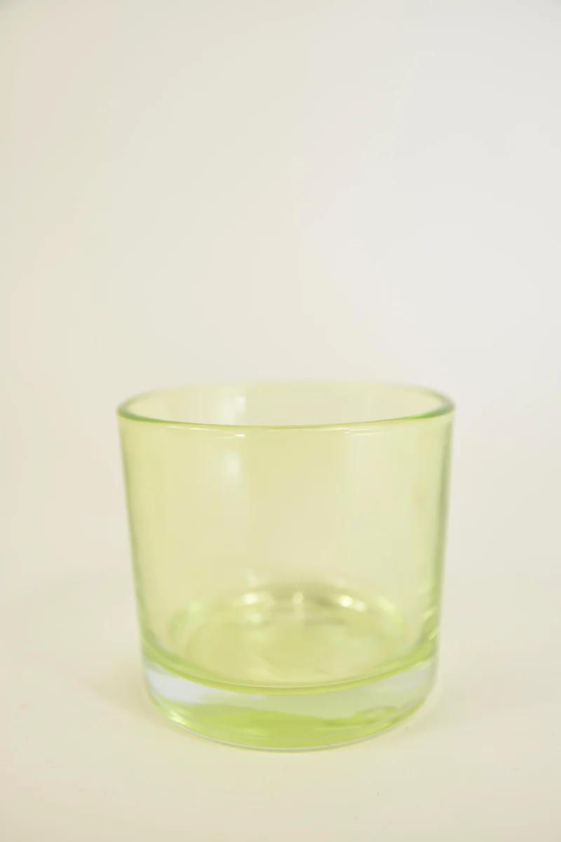 Kenny pot rond glas l.groen - h8xd9cm