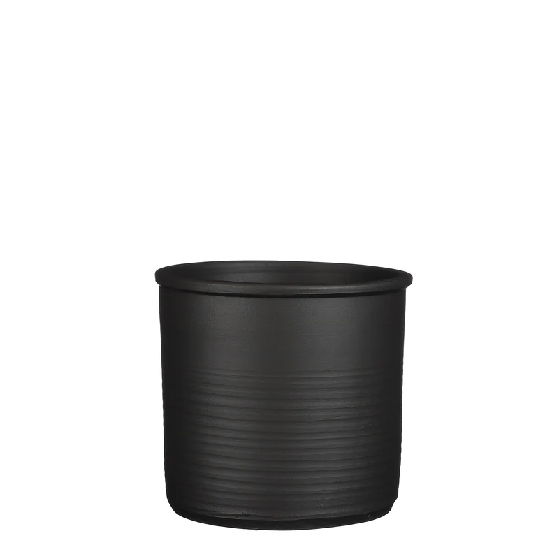 Momo pot cilinder d.grijs - h21xd23cm