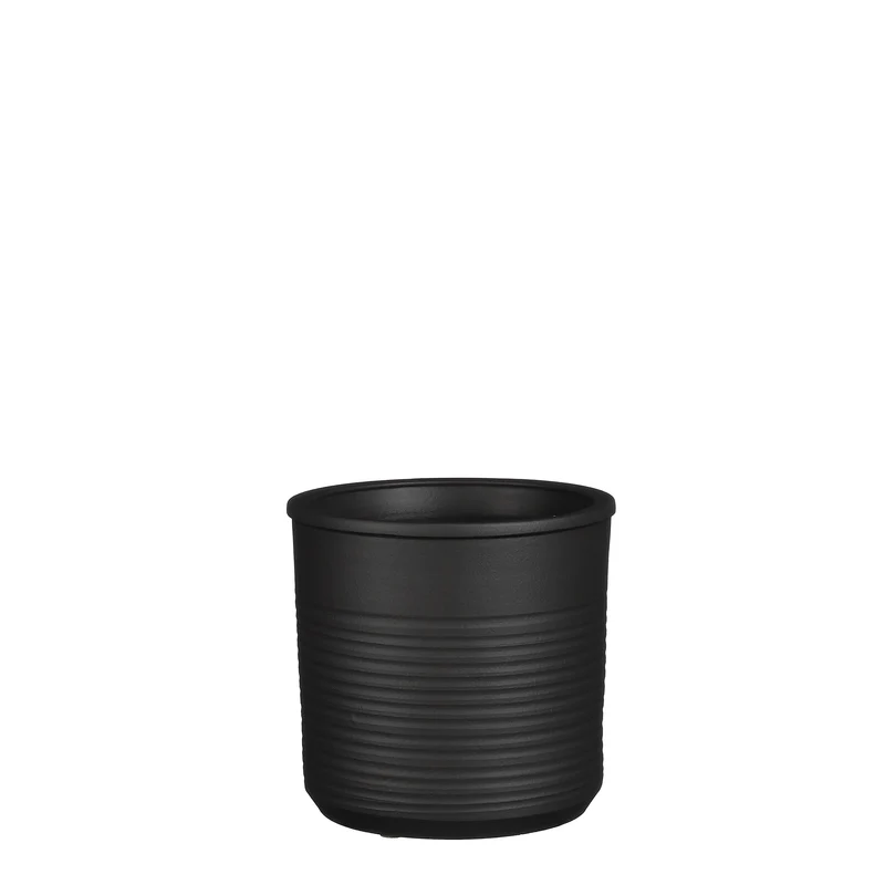 Momo pot cilinder d.grijs - h18xd19cm