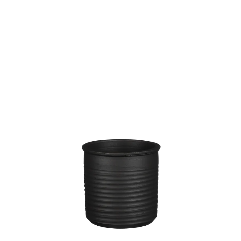 Momo pot cilinder d.grijs - h16xd16cm