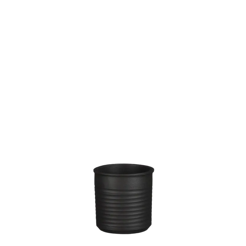 Momo pot cilinder d.grijs - h12xd12cm