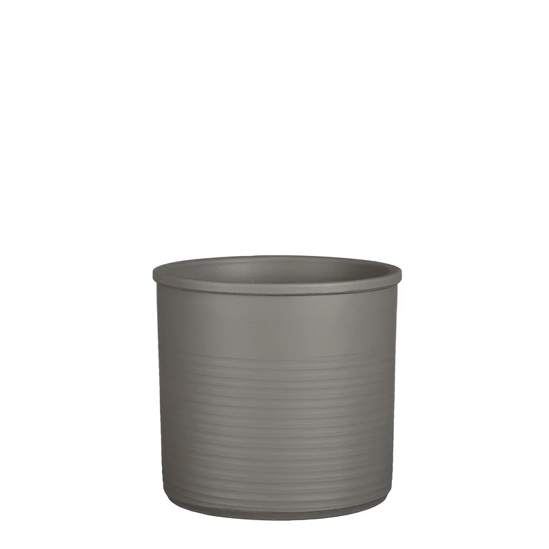 Momo pot cilinder l.grijs - h21xd23cm