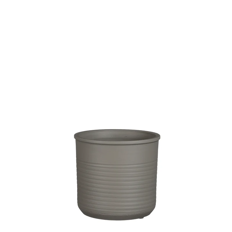 Momo pot cilinder l.grijs - h18xd19cm