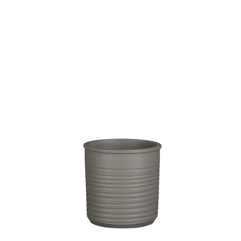 Momo pot cilinder l.grijs - h16xd16cm