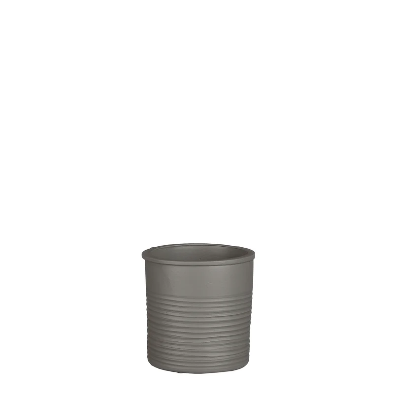 Momo pot cilinder l.grijs - h14xd14cm