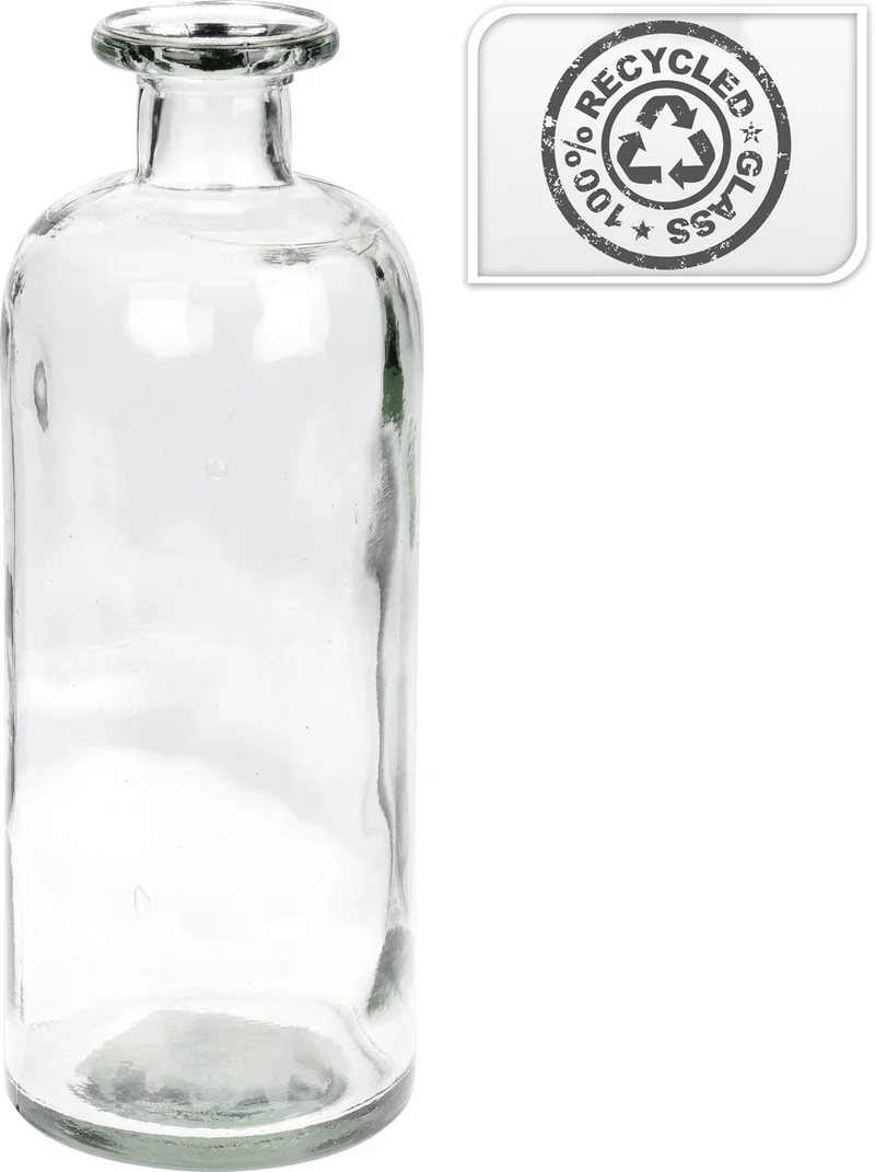 FLES 1500ML RECYCLED GLAS D10 H27,5CM