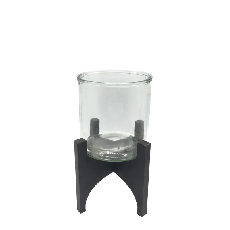 Tealight Holder Rawis D19 H27cm Black