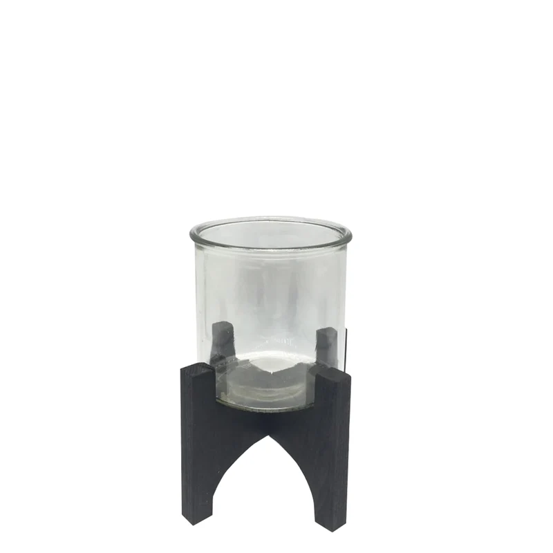 Tealight Holder Rawis D16 H21cm Black