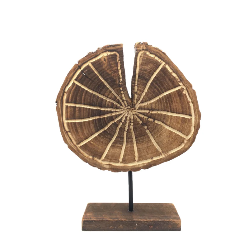 Table Deco Wood 32x8x39cm Dark Brown
