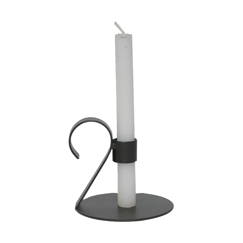 Candle Holder Naujan D12 H11cm Black