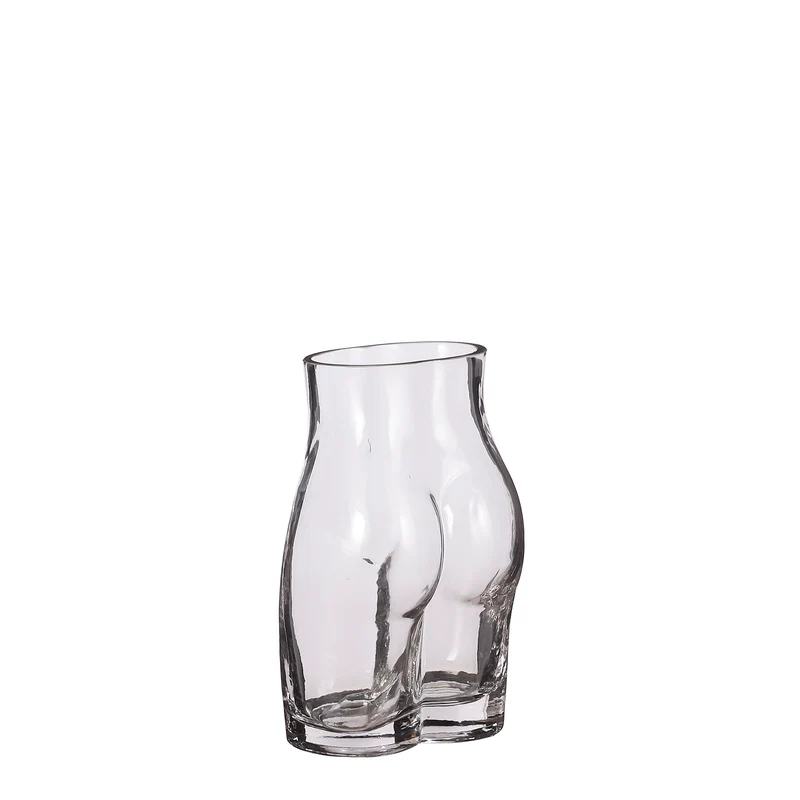 Silhouette vaas glas - l12xb9xh18cm