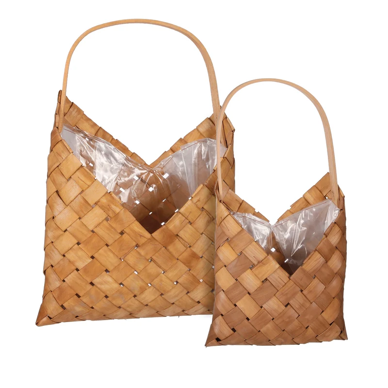 Formia mand muurhanger l.bruin set van 2 - l32xb17xh46cm