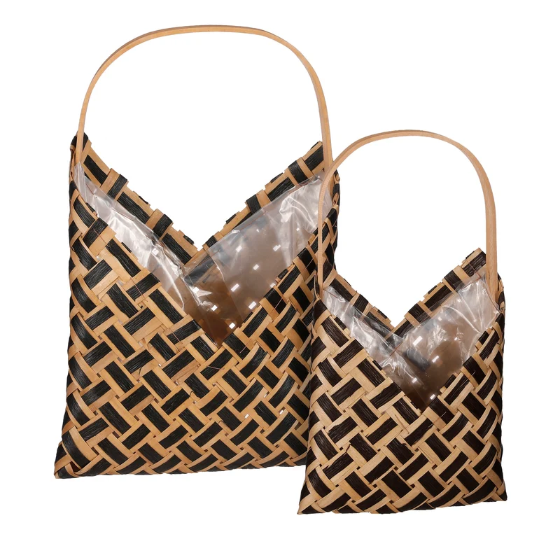 Formia mand muurhanger zwart set van 2 - l32xb17xh46cm