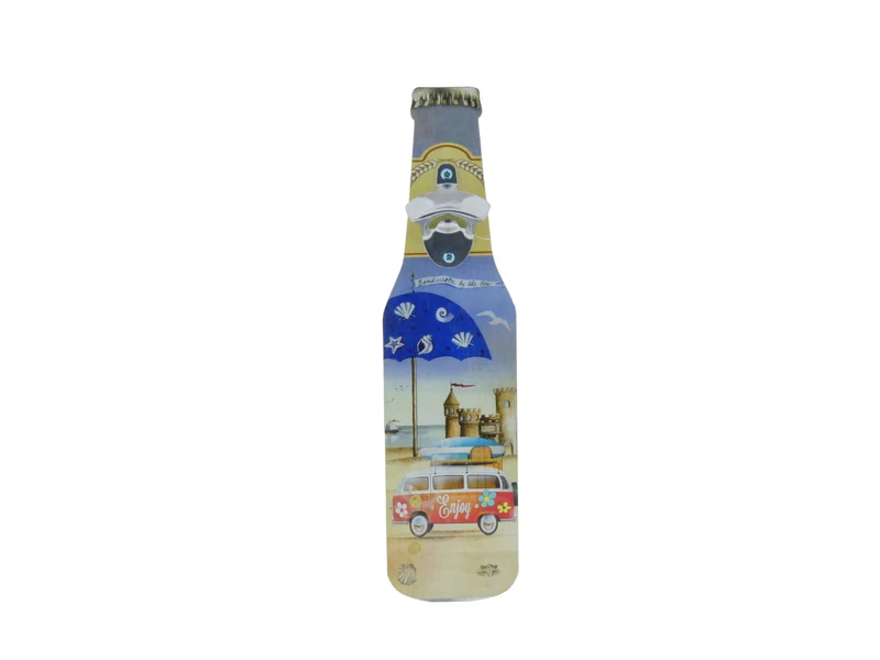 Fles met Opener mdf 40cm Paraplu