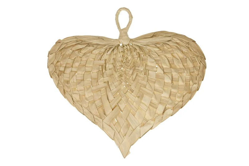Hand fan buri 60x55cm Natural