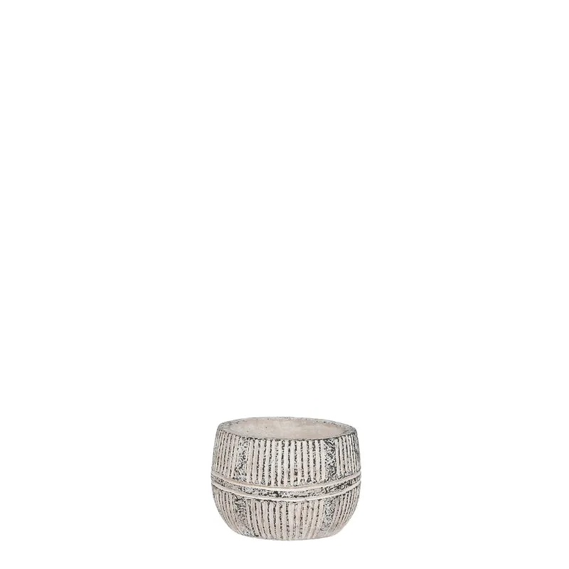 Olaf pot rond grijs - h7xd8cm