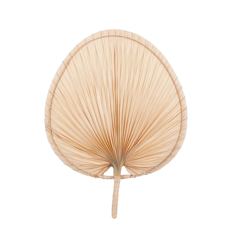 Deco waaier l.bruin - l52xb41cm