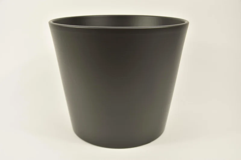 Konische pot antraciet mat 28 cm serie 440