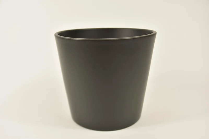 Konische pot antraciet mat 17 cm serie 440