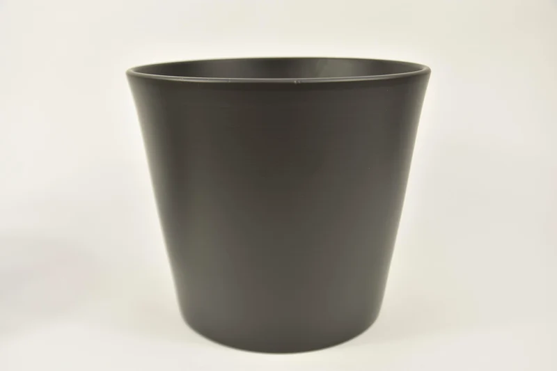 Konische pot antraciet mat 23 cm serie 440