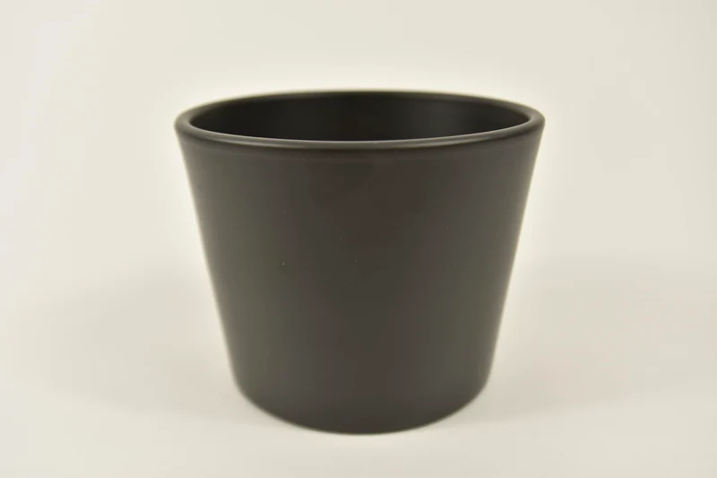 Konische pot antraciet mat 12 cm serie 440