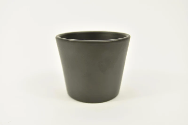 Konische pot antraciet mat 7 cm serie 440