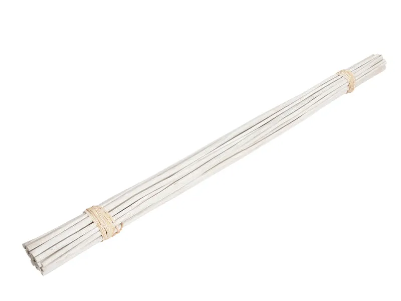 bundle 25 jute stick white wash 100-105cm