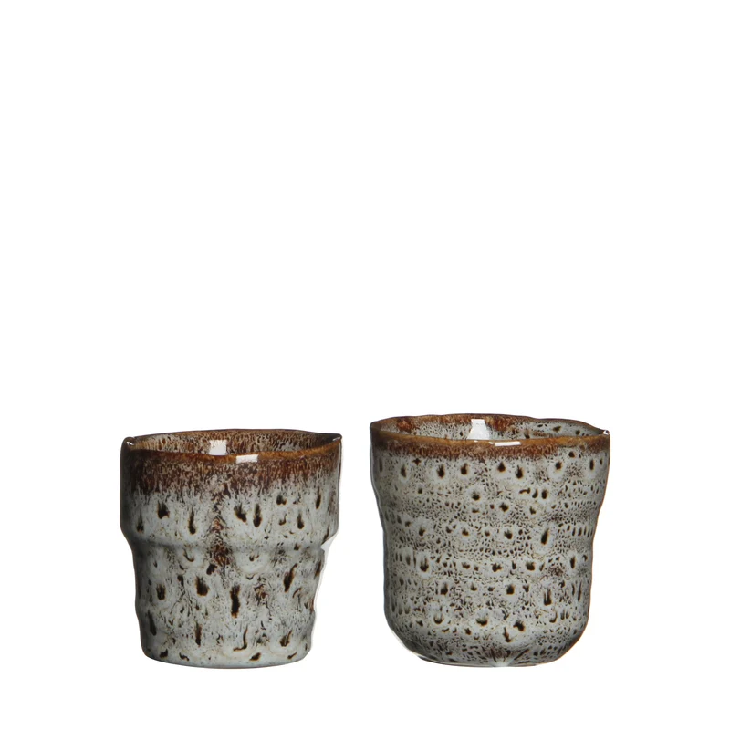 Stef pot rond wit 2 assorti - h7,5xd7,5cm
