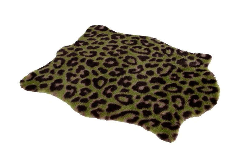 Plaid "Panther" d.groen stof 41x33x2cm