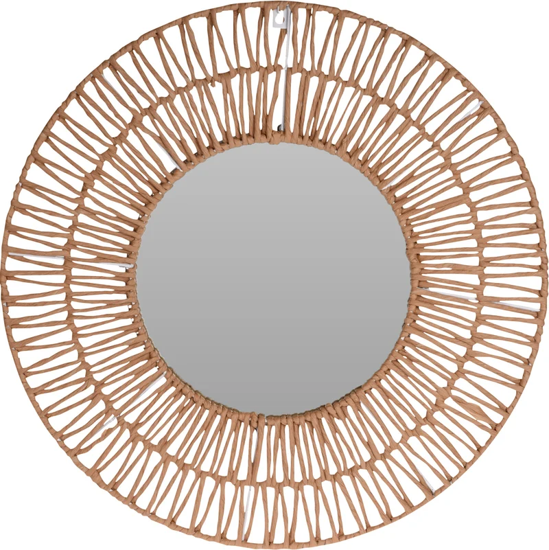 SPIEGEL 60CM ROND MET PAPIER