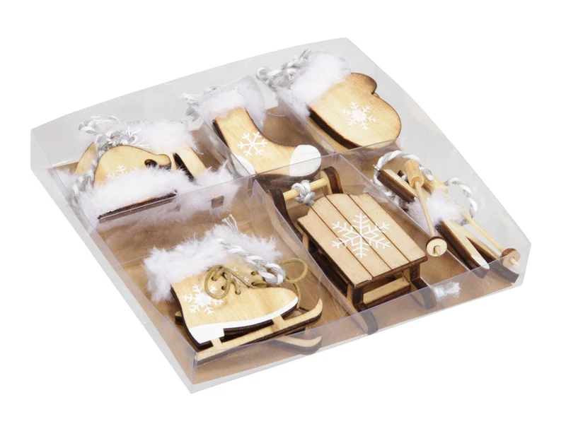 w/b. 6 wooden deco assorted brown 3,5 - 5,5 cm